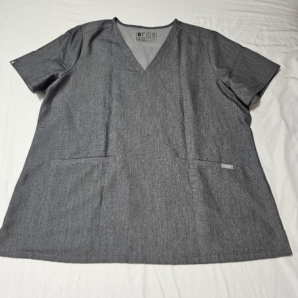 Figs Graphite Gray top XL